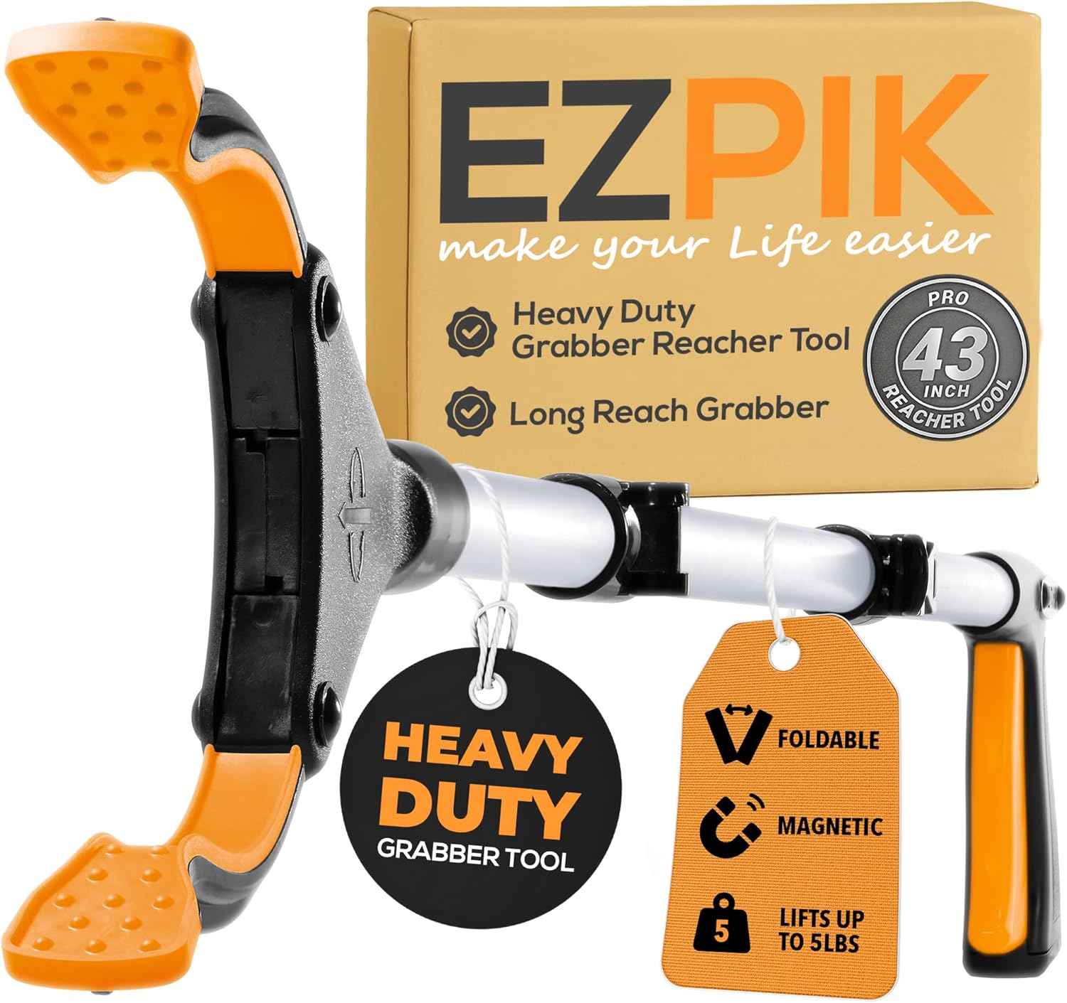 EZPIK Foldable Grabber Reacher Tool